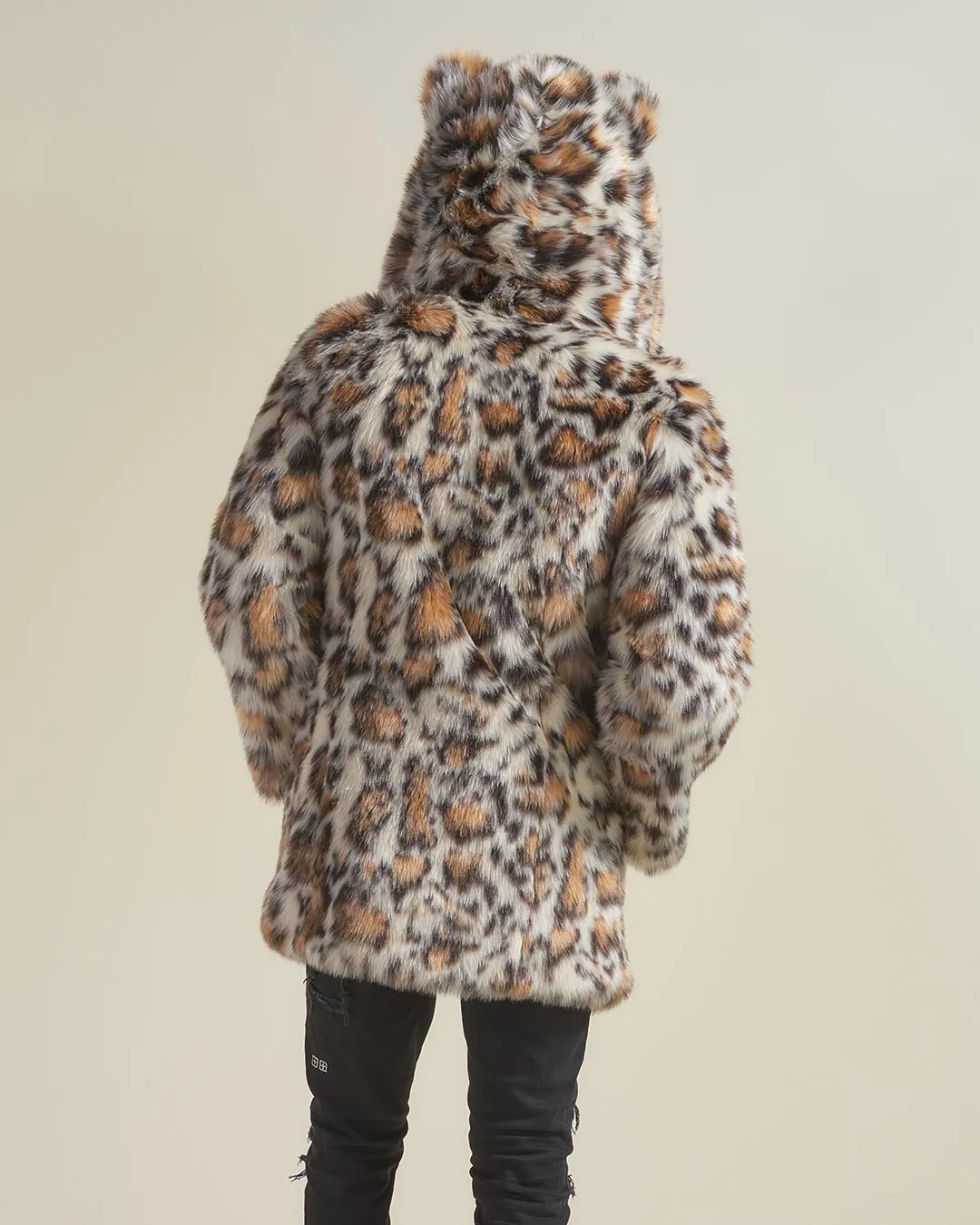 Clouded Leopard Classic Faux Fur Coat | Men's