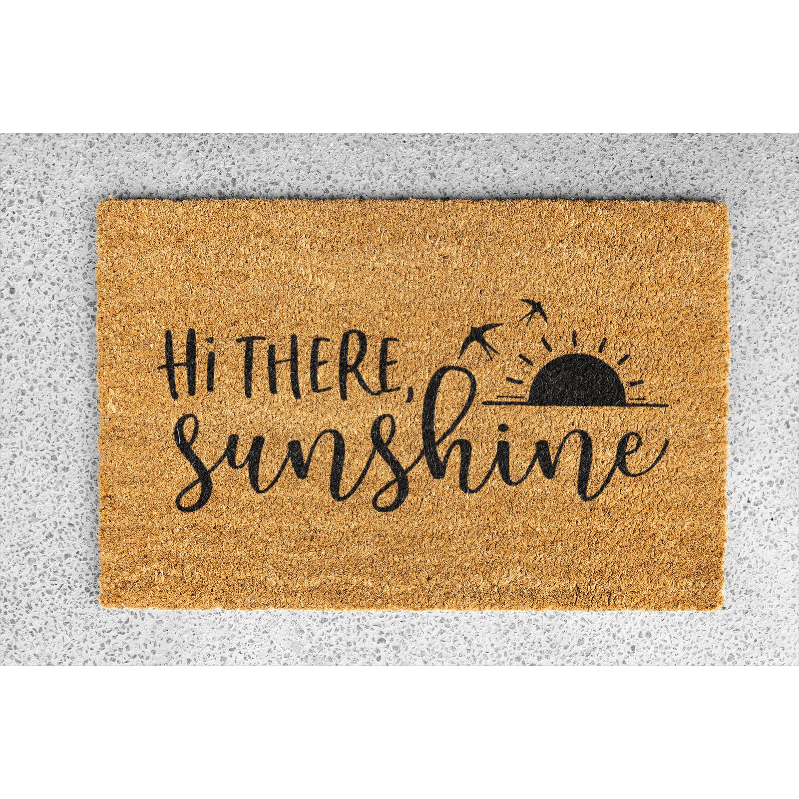 Coir Doormat - "Hi there sunshine"