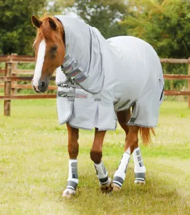 Combo Bug Buster Fly Rug with Belly Flap Silver