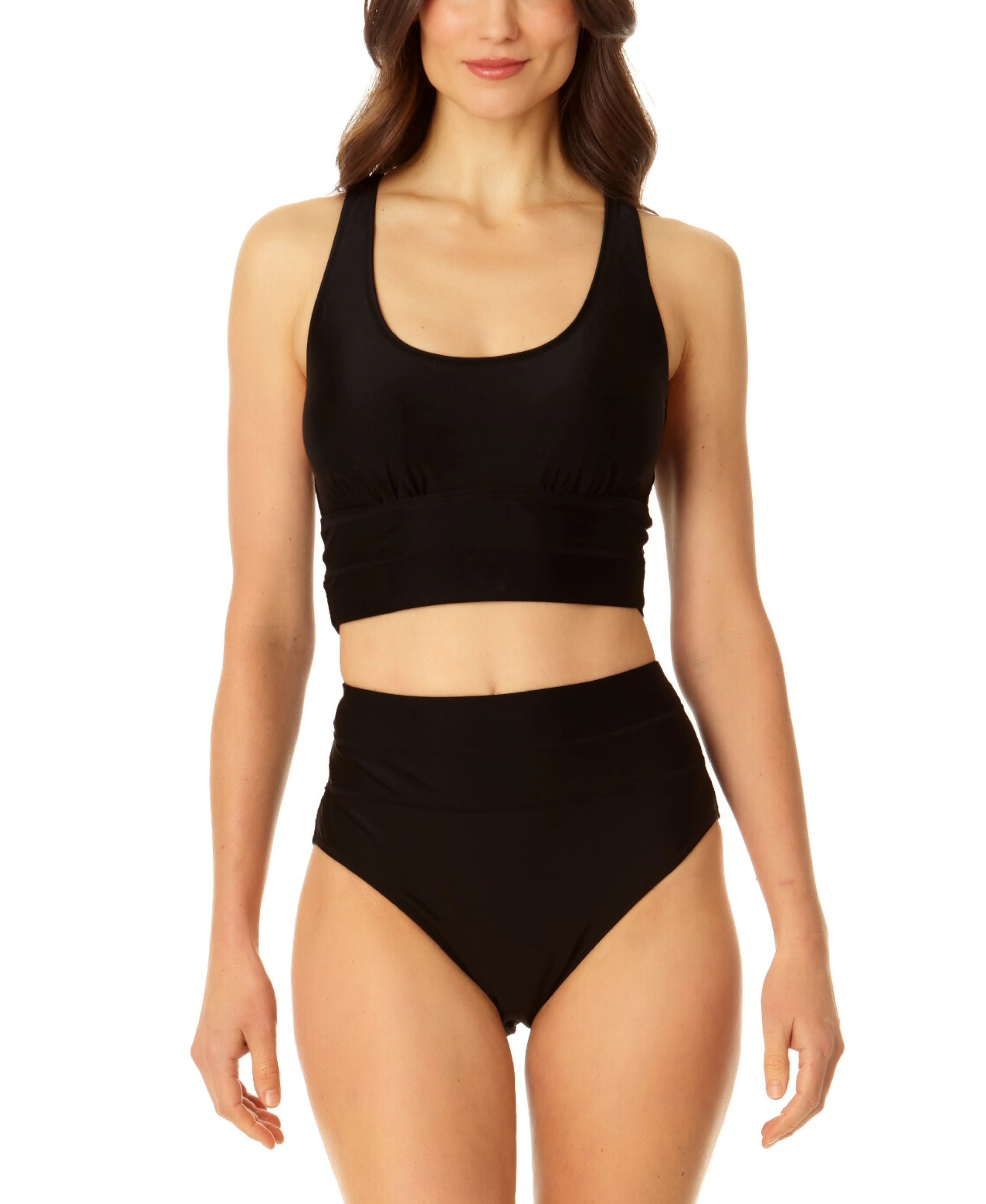 Coppersuit - Women's Banded Halter Longline Bra Swim Top