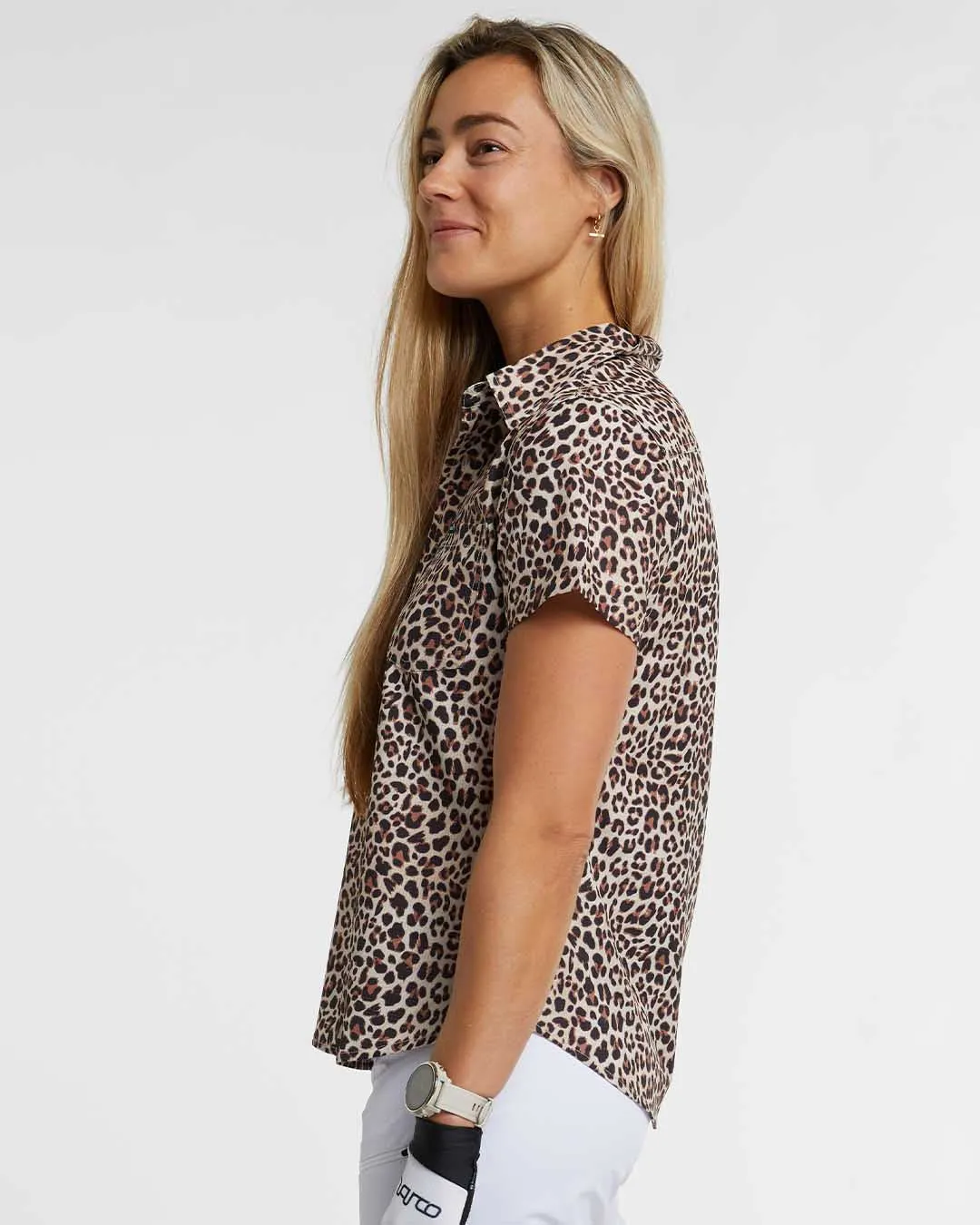 Dharco Womens Tech Party Shirt | Leopard