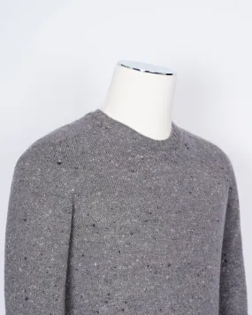 Drumohr Wool & Cahsmere Crew Neck Knit  / Grey Donegal