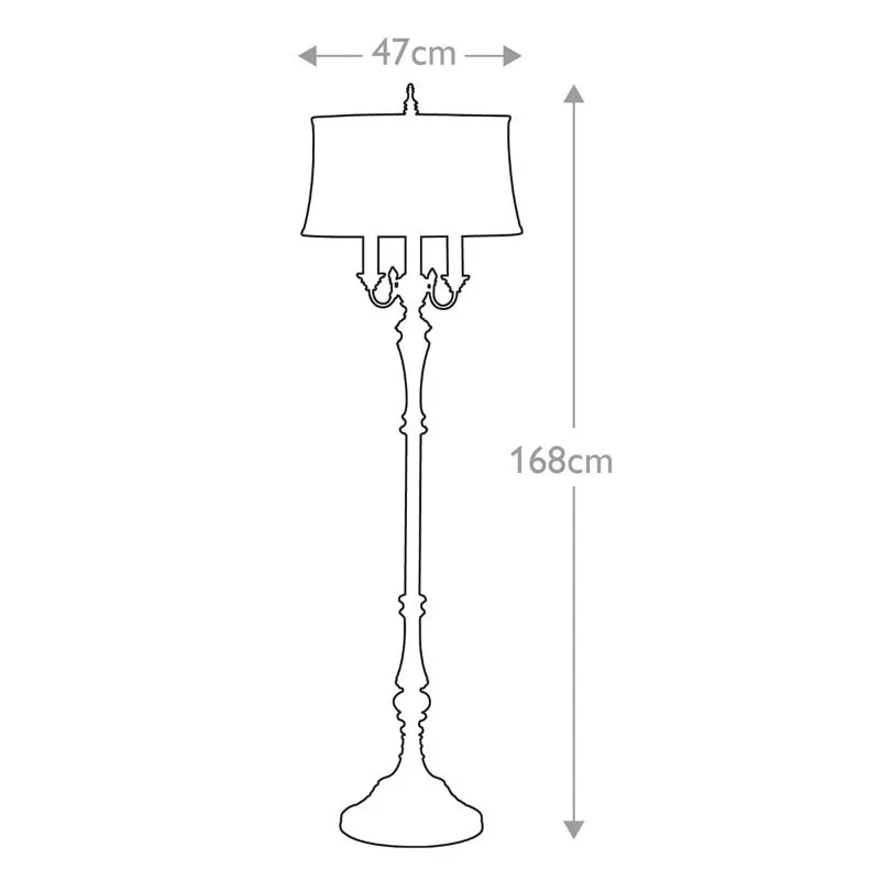 Elegant Crackle Floor Lamp | Assorted Sizes