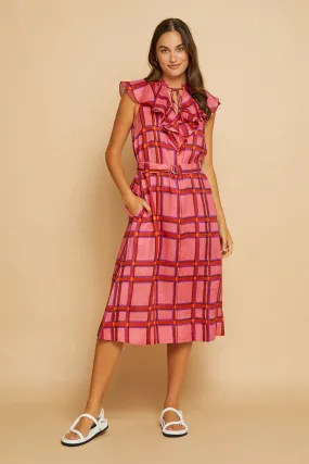 Elms & King - Torrance Dress - Summer Check - size 14