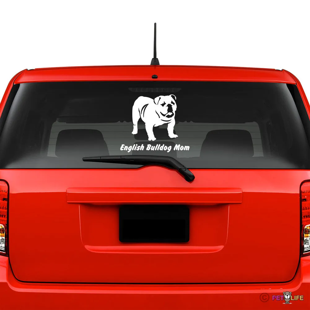 English Bulldog Mom Sticker