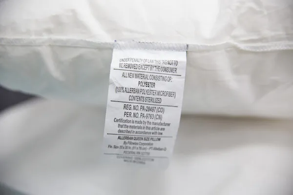 Final Sale: Pillowtex Allerban Polyester Pillow | Medium Support