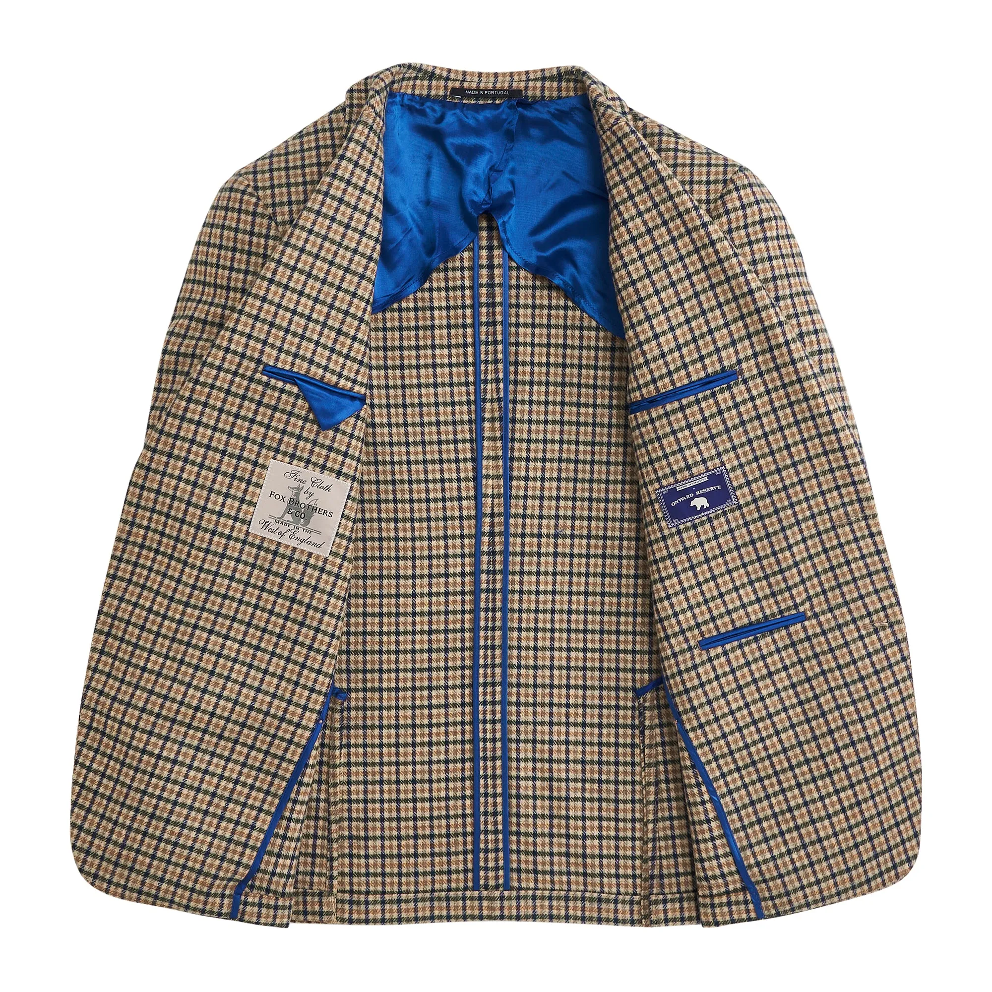 Fox Brothers Dune Multi Check Sport Coat - Dune