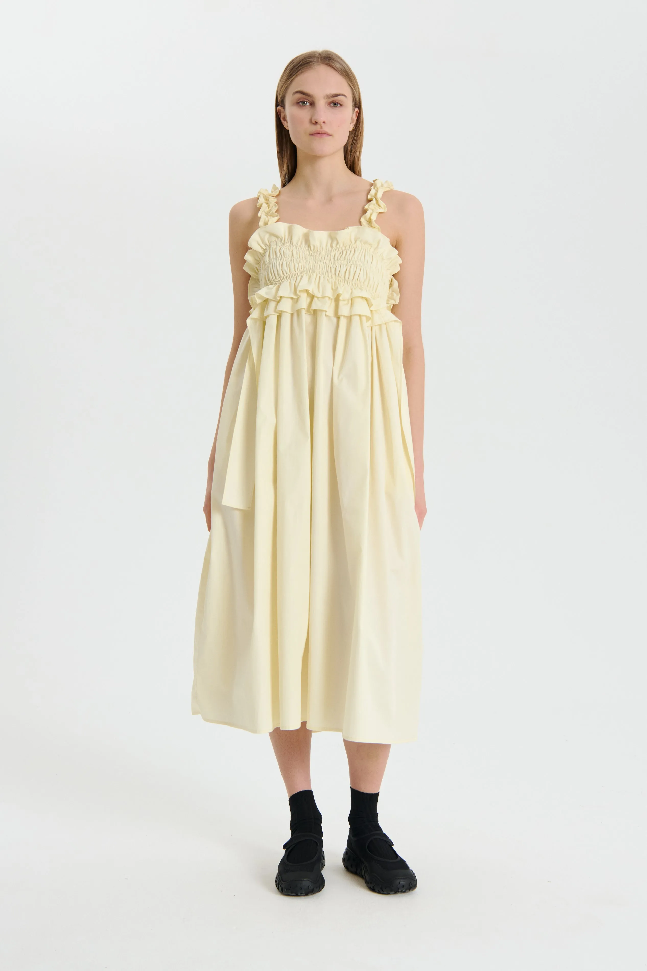 GIOVANNA | DRESS COTTON SOFT YELLOW