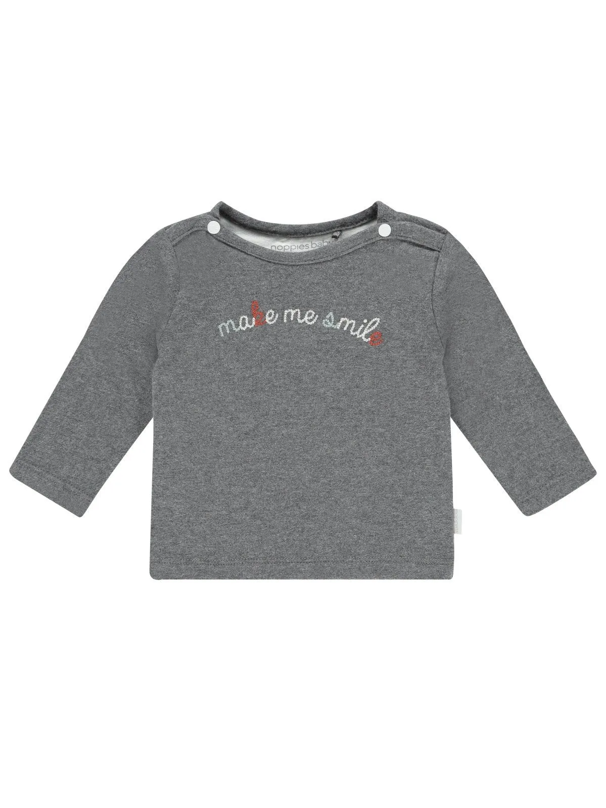 Grey "Make Me Smile" top - Organic Cotton