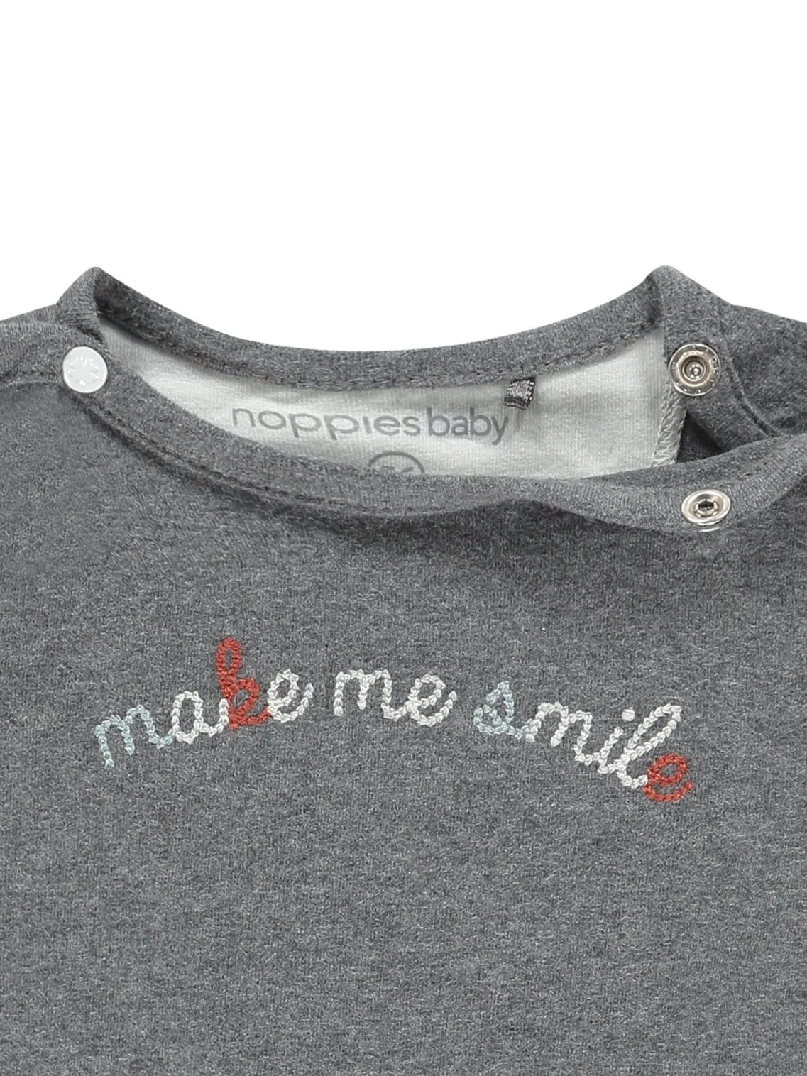 Grey "Make Me Smile" top - Organic Cotton