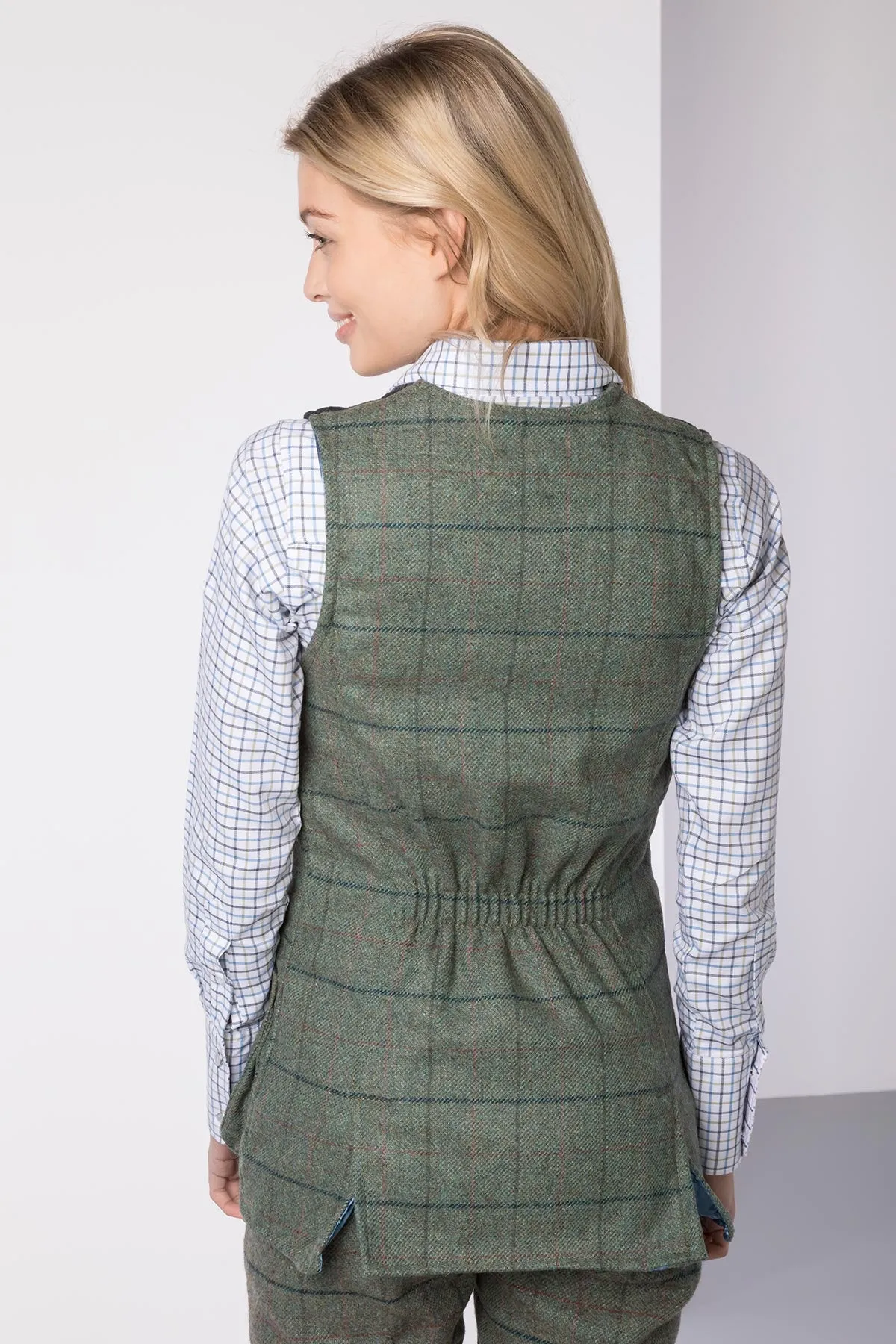 Ladies Tweed Shooting Waistcoat - Danby