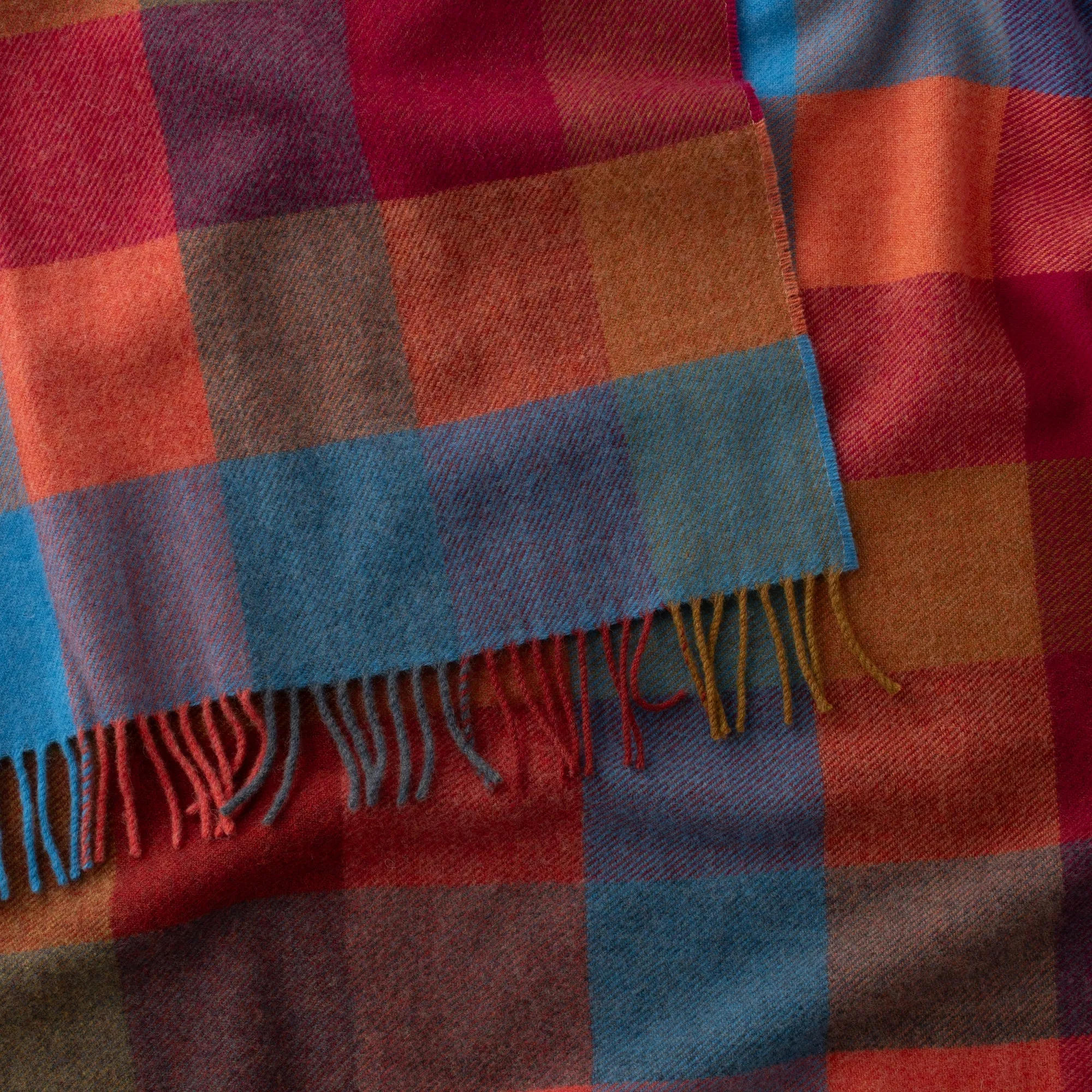 Lambswool Plaid Throw