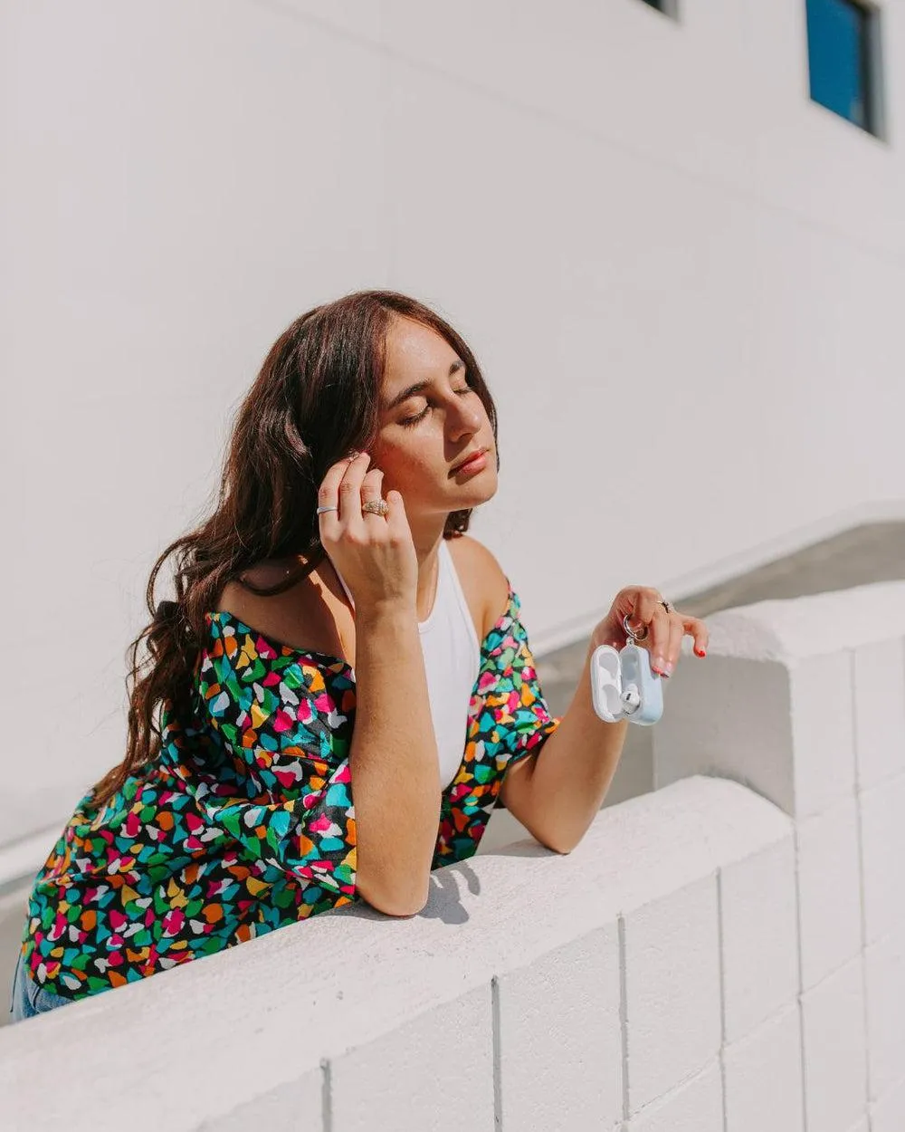 Light Blue Skies | Marble Clouds AirPods Case