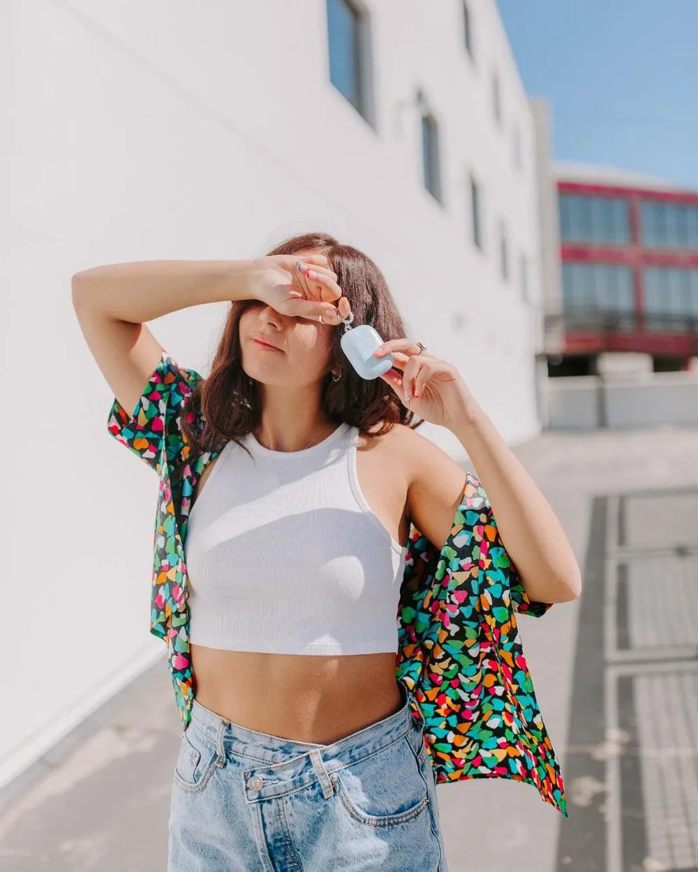 Light Blue Skies | Marble Clouds AirPods Case