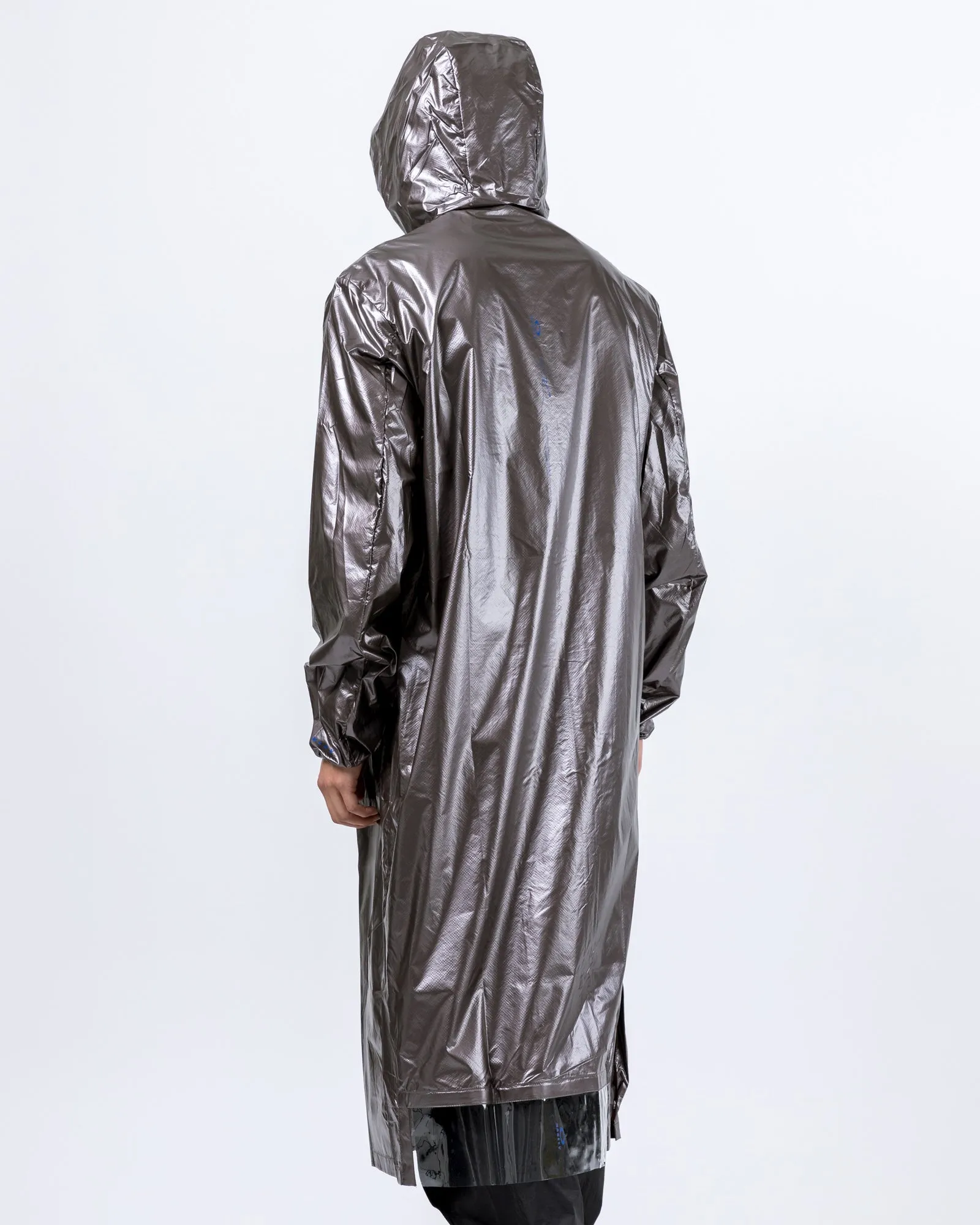 Long Coat in Metallic Bronze