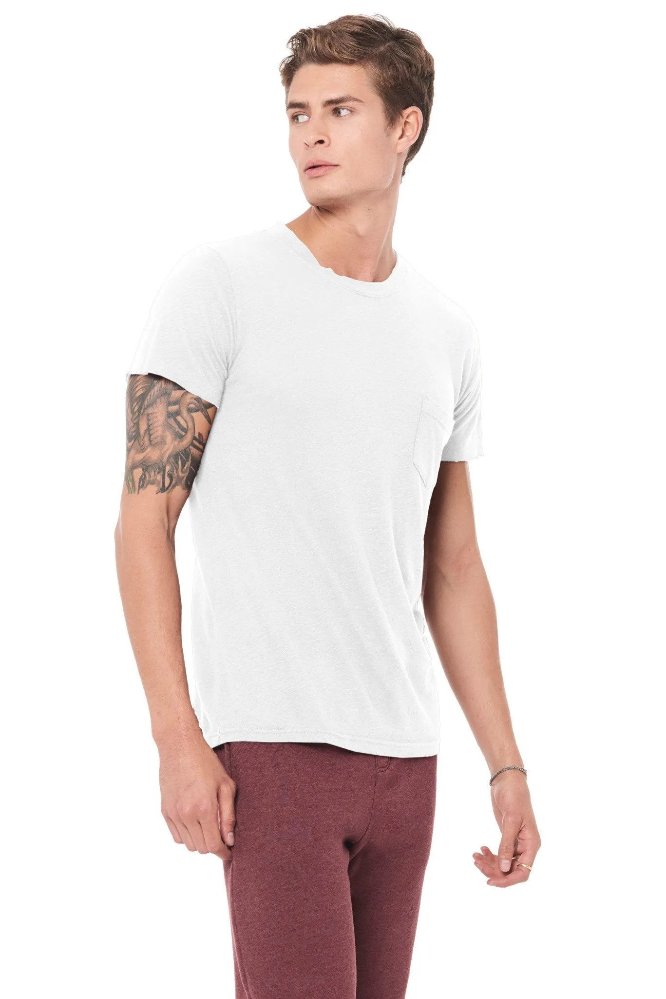 Men's Linen Blend Pocket Tee