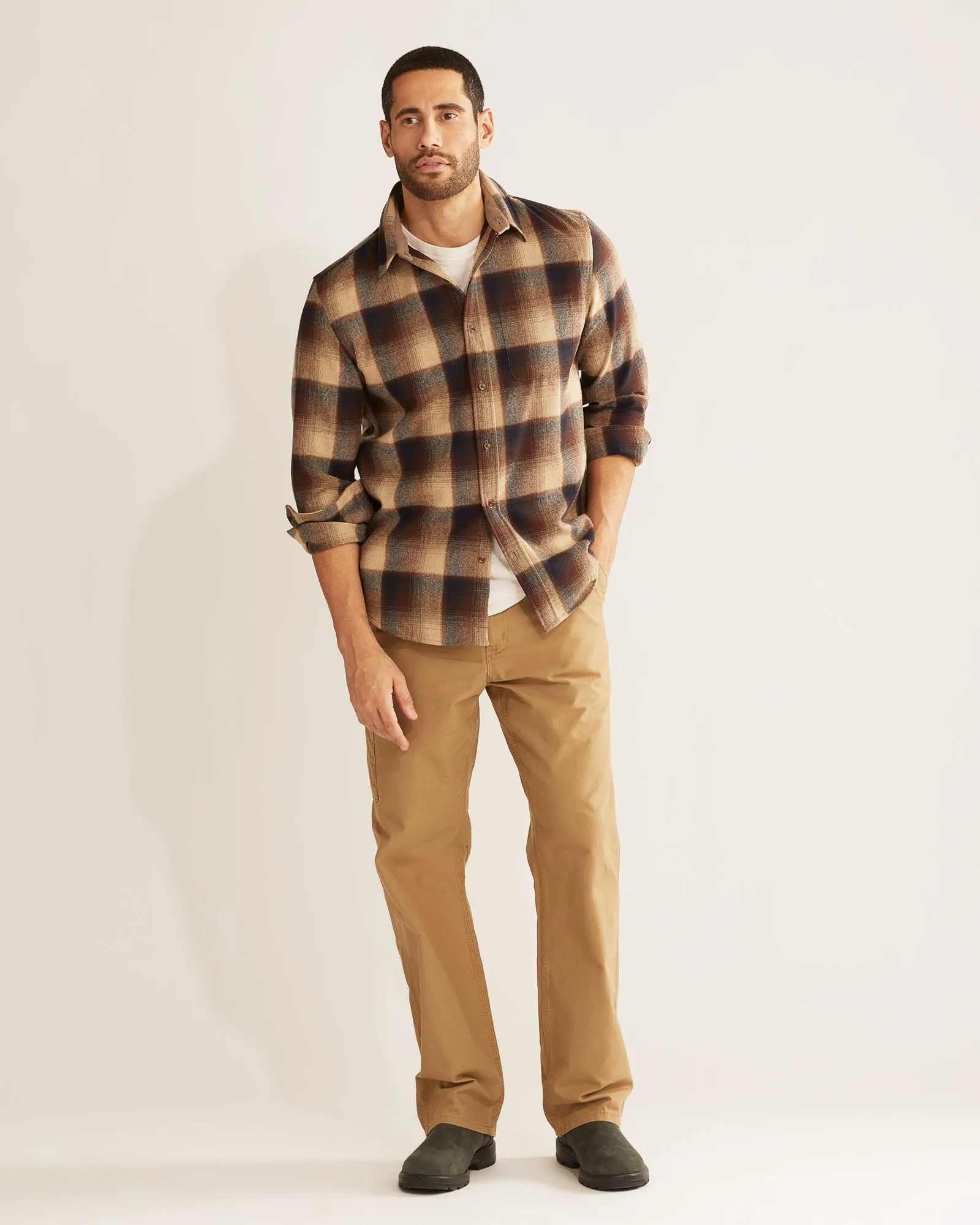 Men's Pendleton | Plaid Lodge Shirt | Brown/Navy Ombre