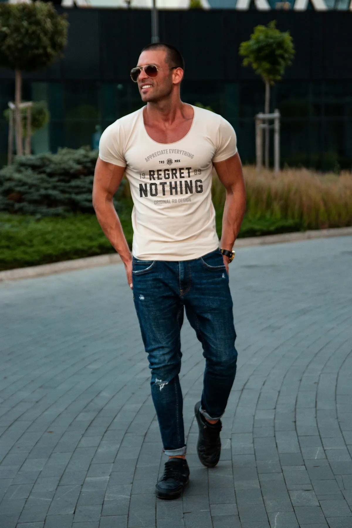 Men's T-shirt "Regret Nothing" MD982