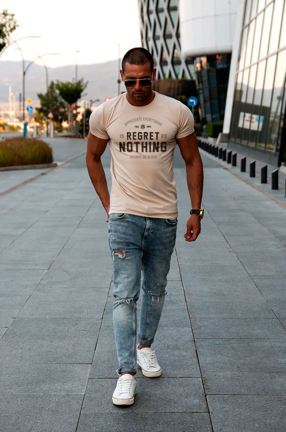 Men's T-shirt "Regret Nothing" MD982