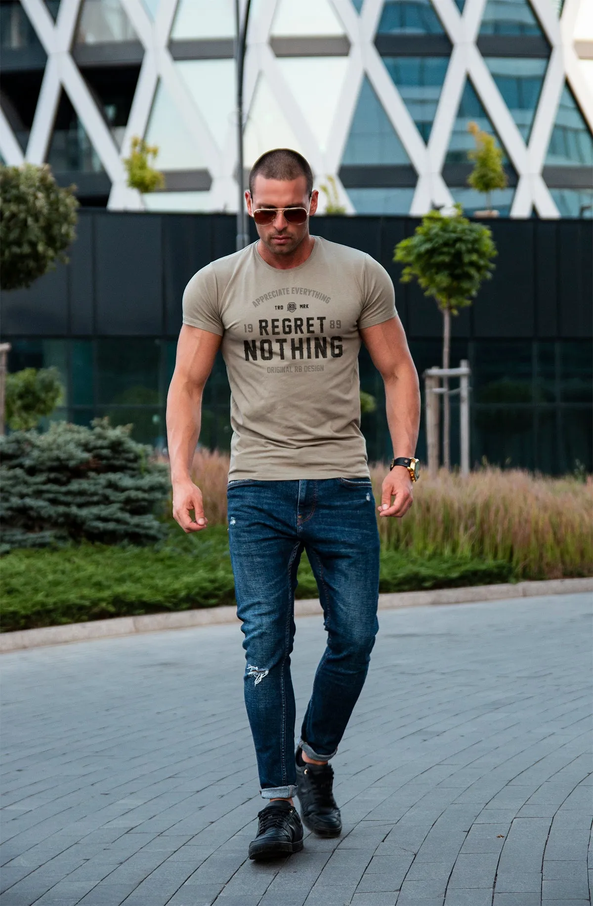 Men's T-shirt "Regret Nothing" MD982