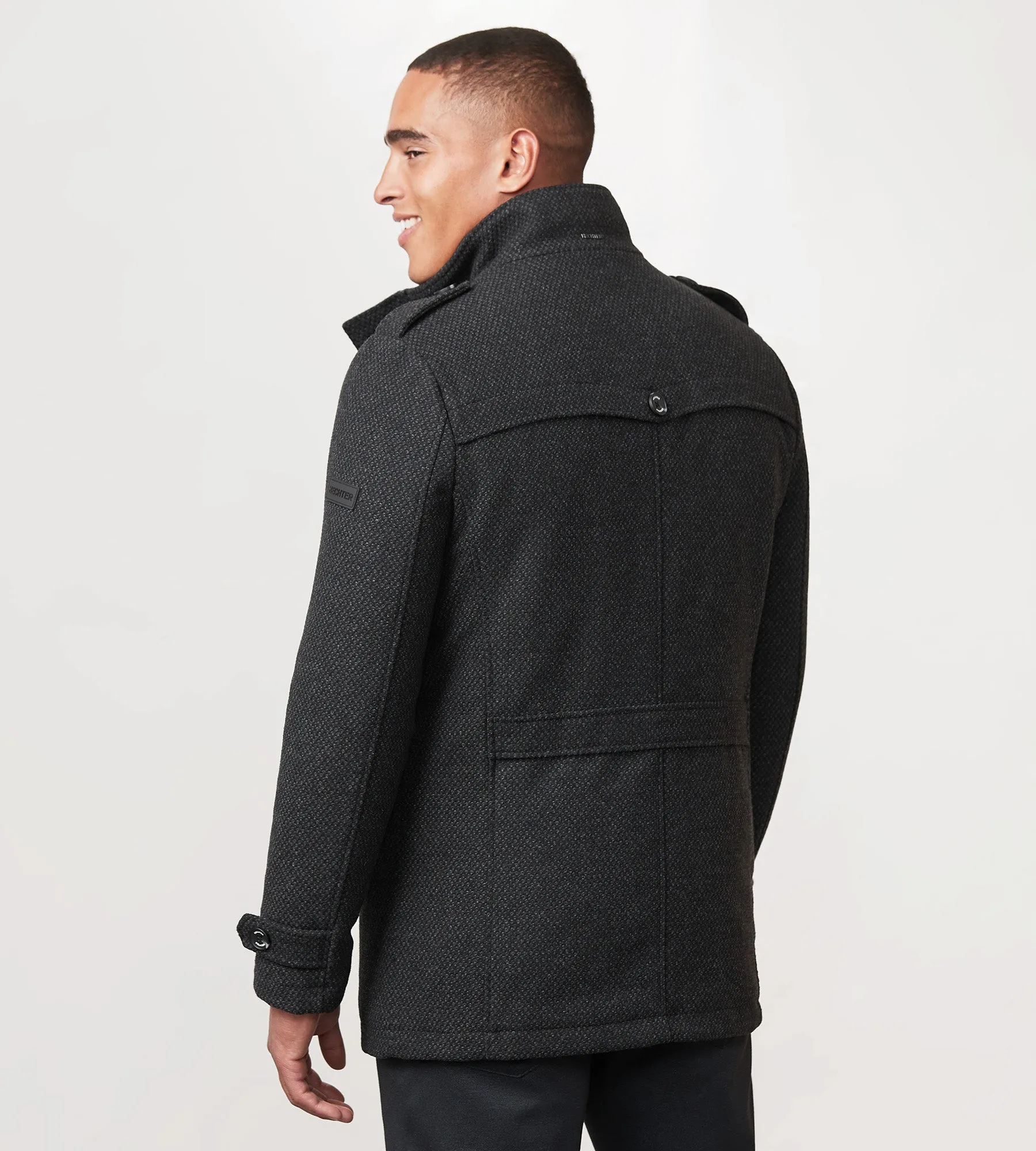 Modern Fit Mid-Length Field Coat with Bib