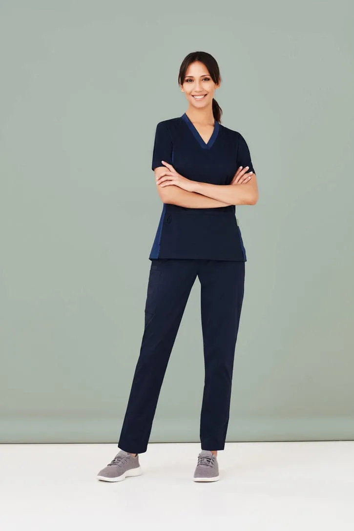 NDC Biz Care Riley Womens Straight Leg Scrub Pant Midnight Navy NDC-CSP047LLMIDN