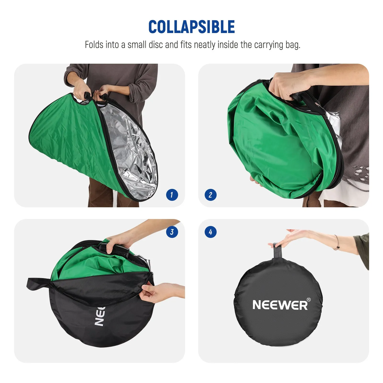 NEEWER 7 In 1 Pop Up Photography Reflector