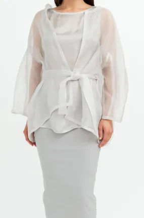 NIKKI COCOON BACK JACKET IN SILK ORGANZA