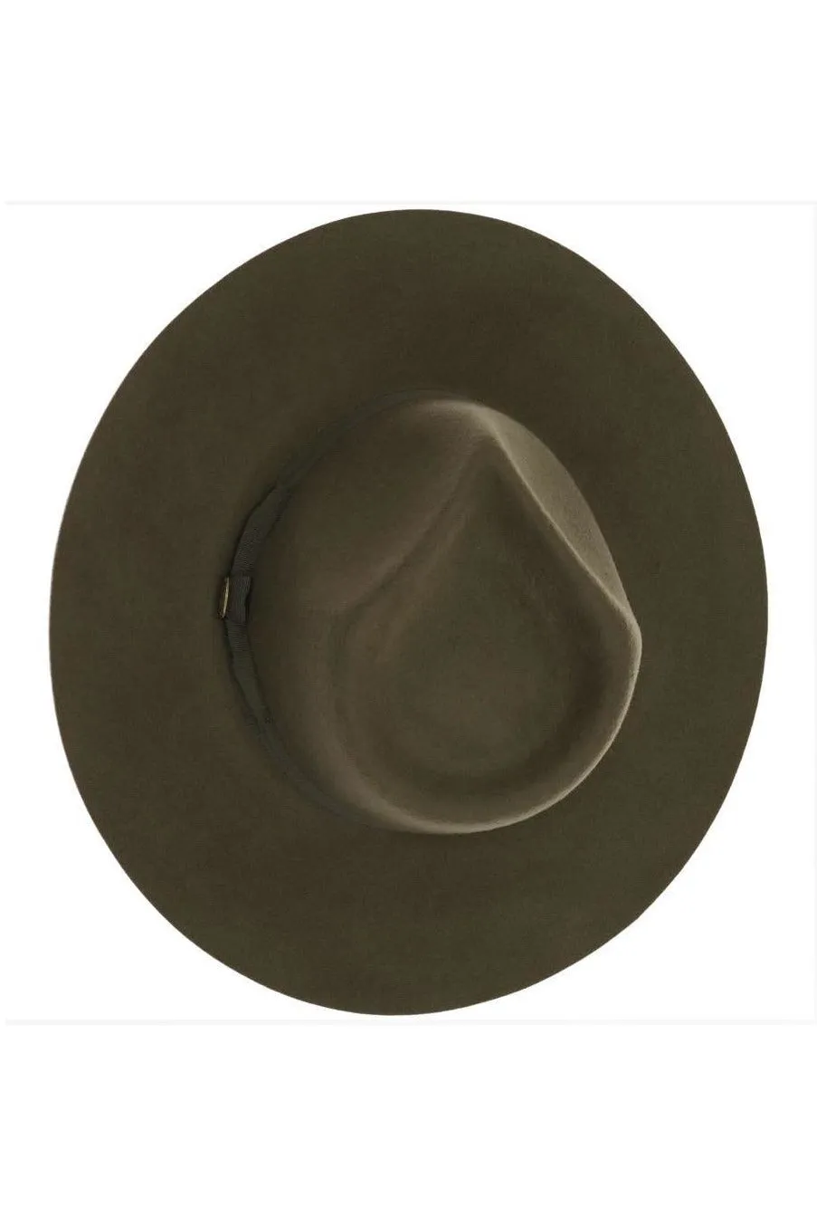 Olive Wool Panama hat