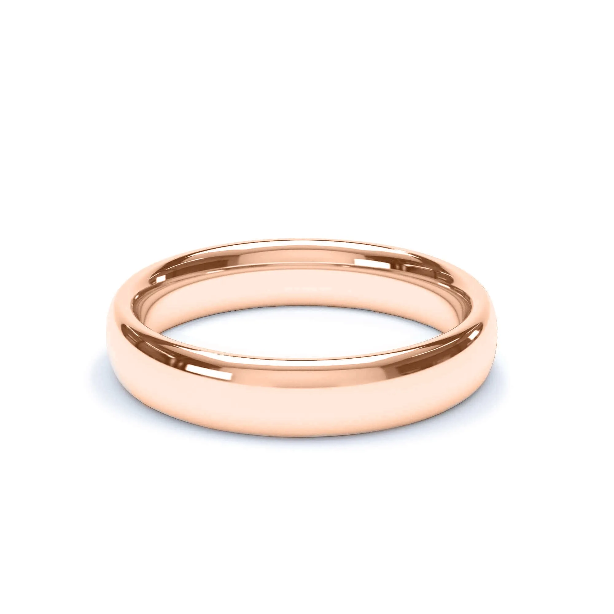 - Oval Profile Wedding Ring 9k Rose Gold