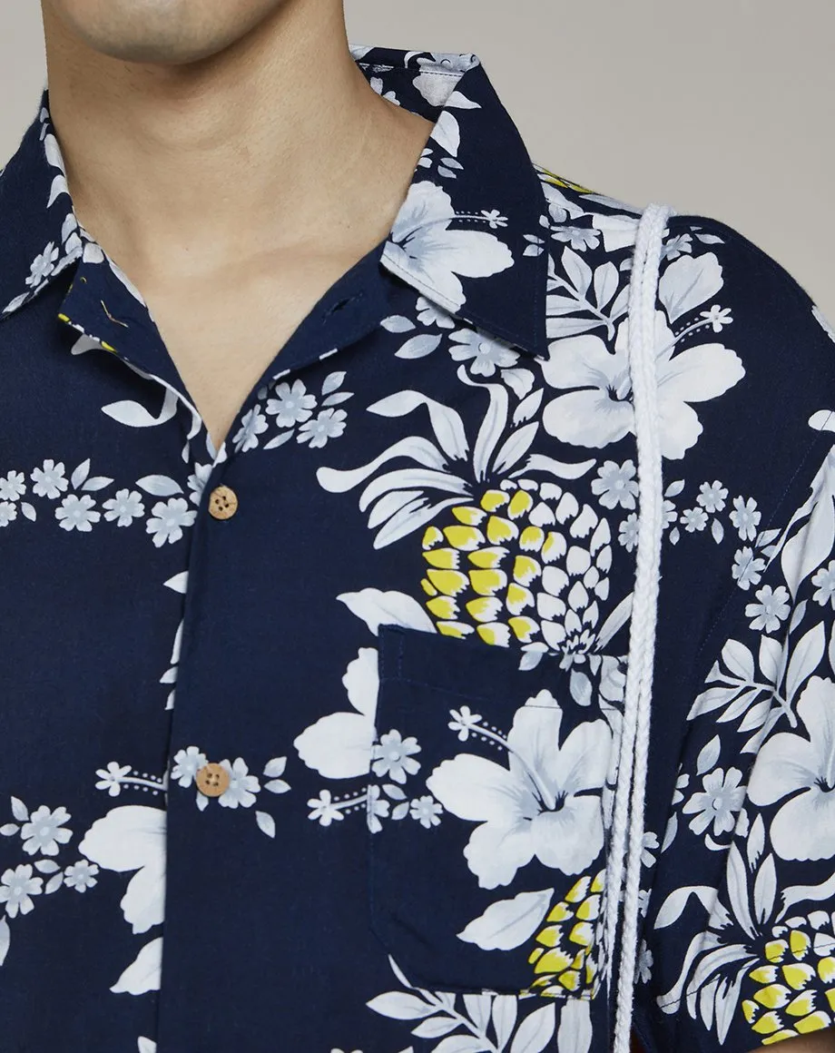 PANAMA MENS SHIRT | NAVY