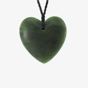 Pounamu Large Heart Pendant 50mm