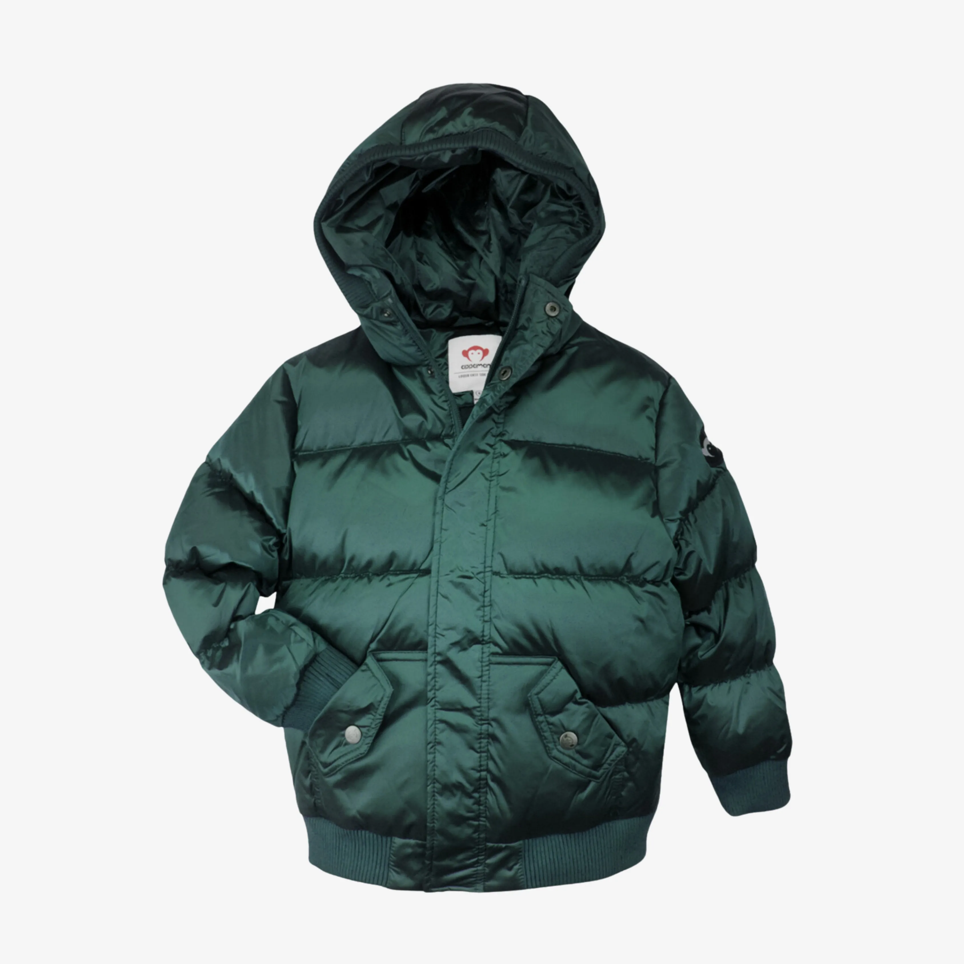 Puffy Coat | Forest Green