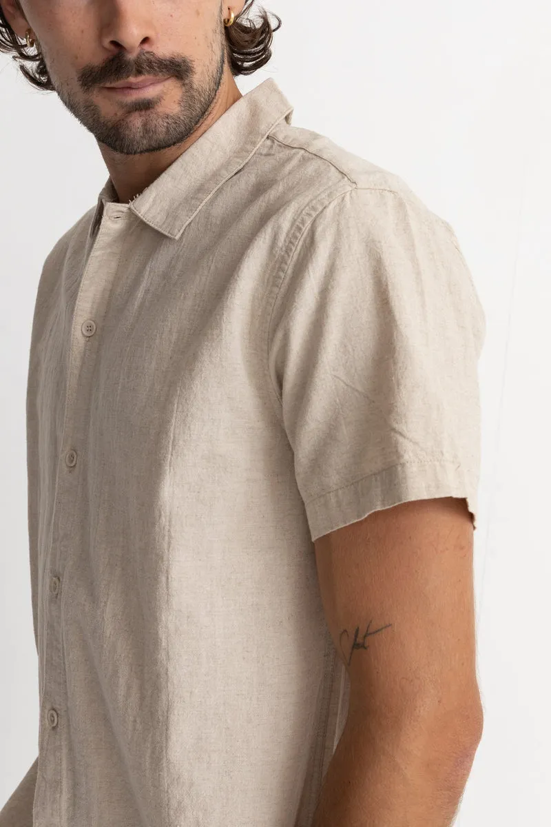 RHYTHM CLASSIC LINEN SS SHIRT - SAND