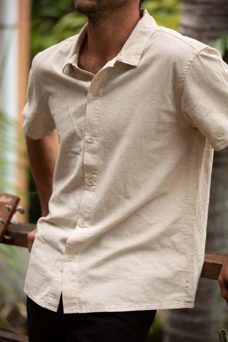 RHYTHM CLASSIC LINEN SS SHIRT - SAND