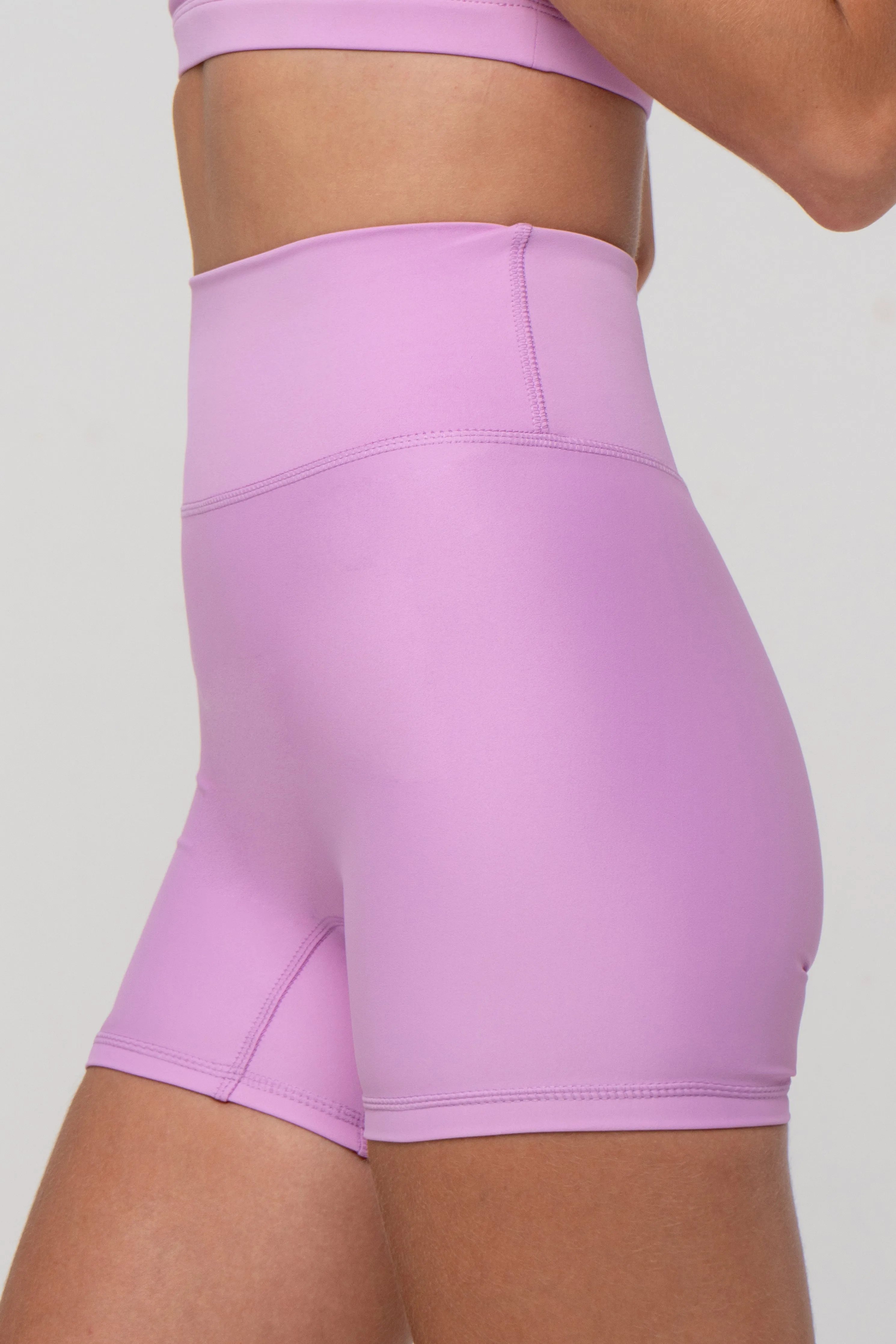 Ronja Double Layered Waistband Shorts | Recycled Polyester | Cyclamen