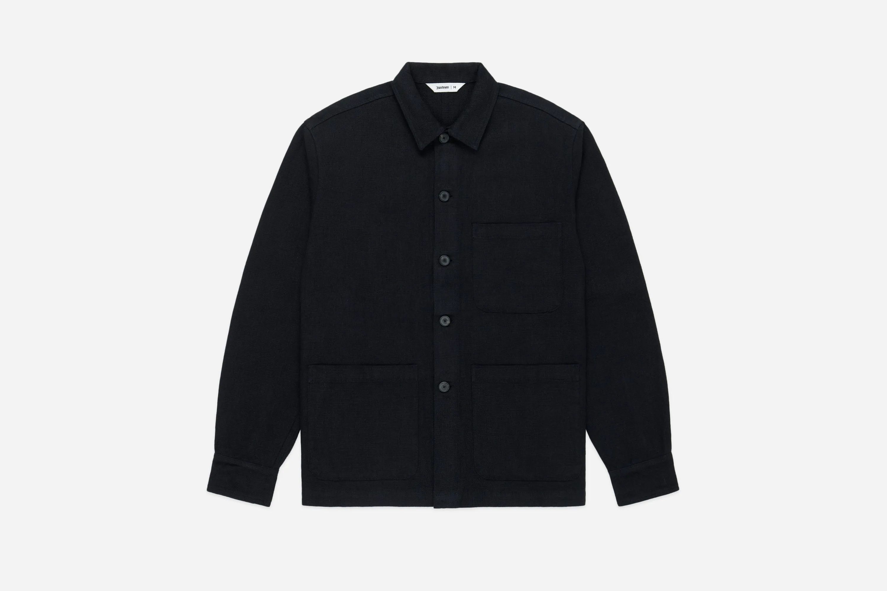 Shop Jacket ~ Black Cotton/Linen