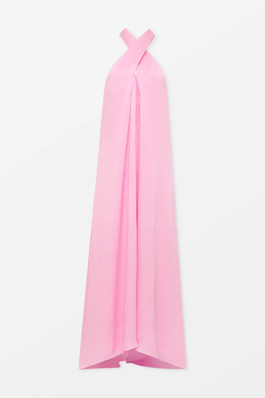 Sleeveless Satin Long Dress