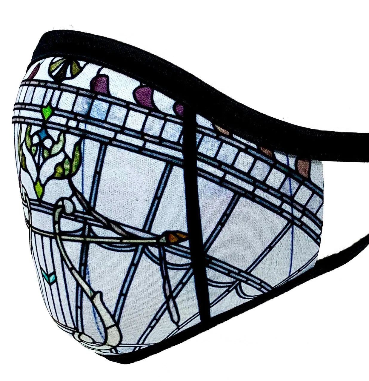 Stained-Glass Polyester Face Mask | Architectural Designs