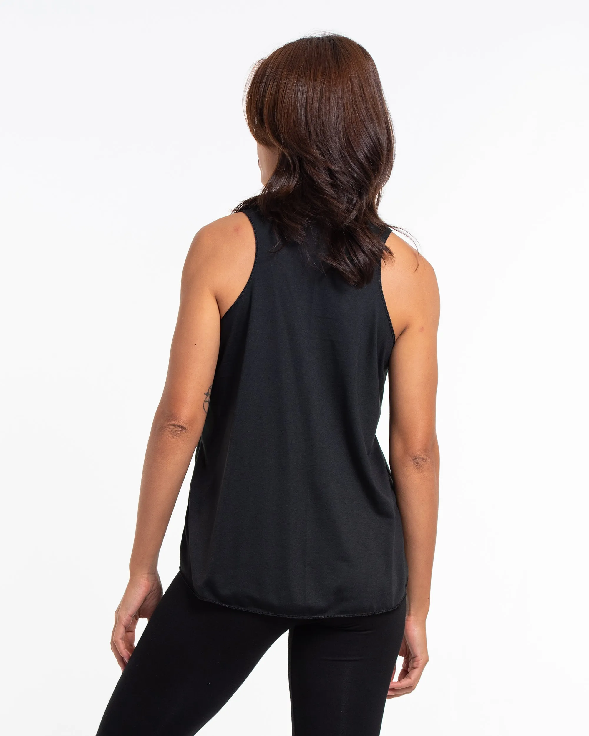 Super Soft Cotton Womens Dreamcatcher Tank Top in Black