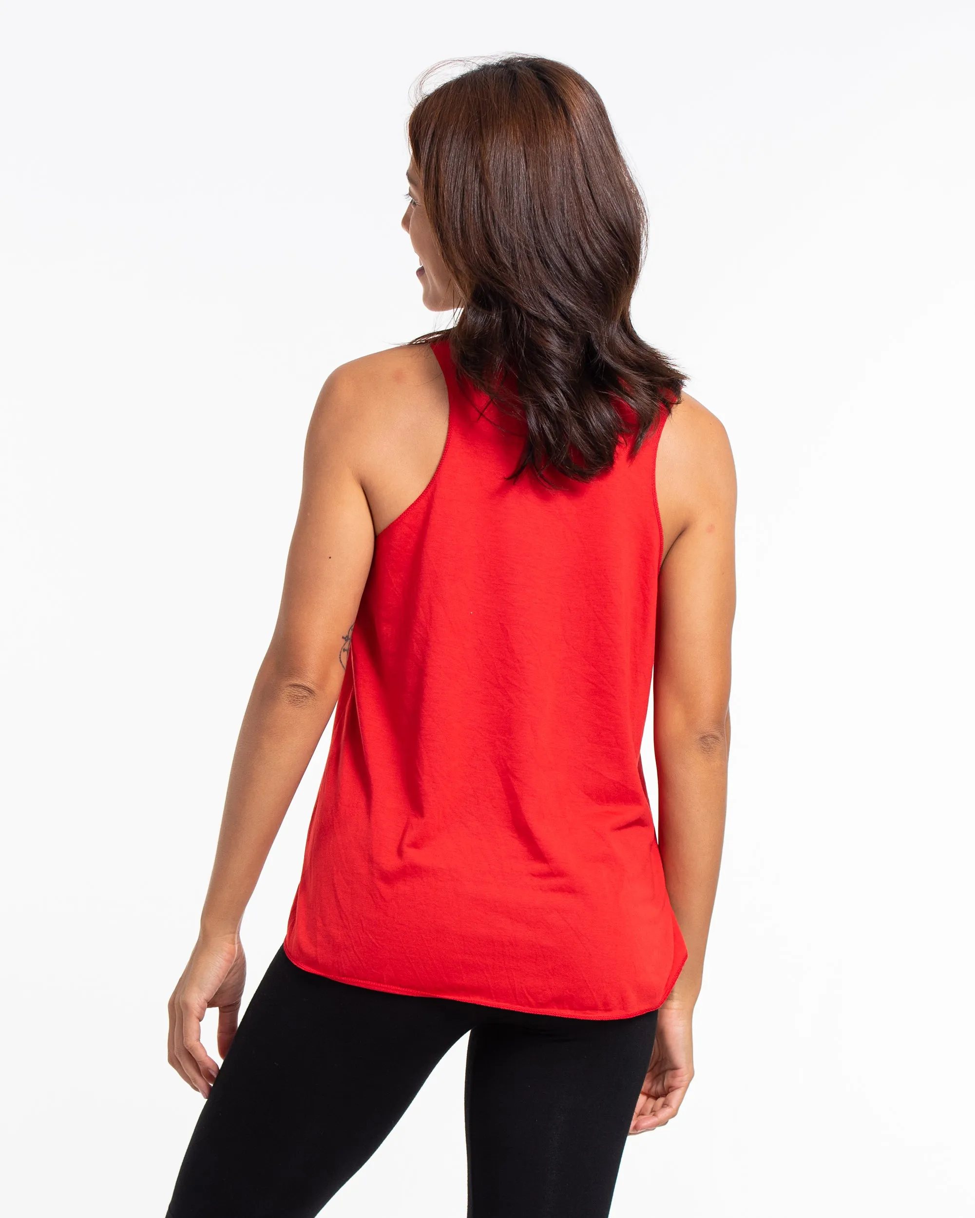 Super Soft Cotton Womens Dreamcatcher Tank Top in Red