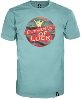 T-Shirt 14Ender® Elements of Luck⛱hell blau