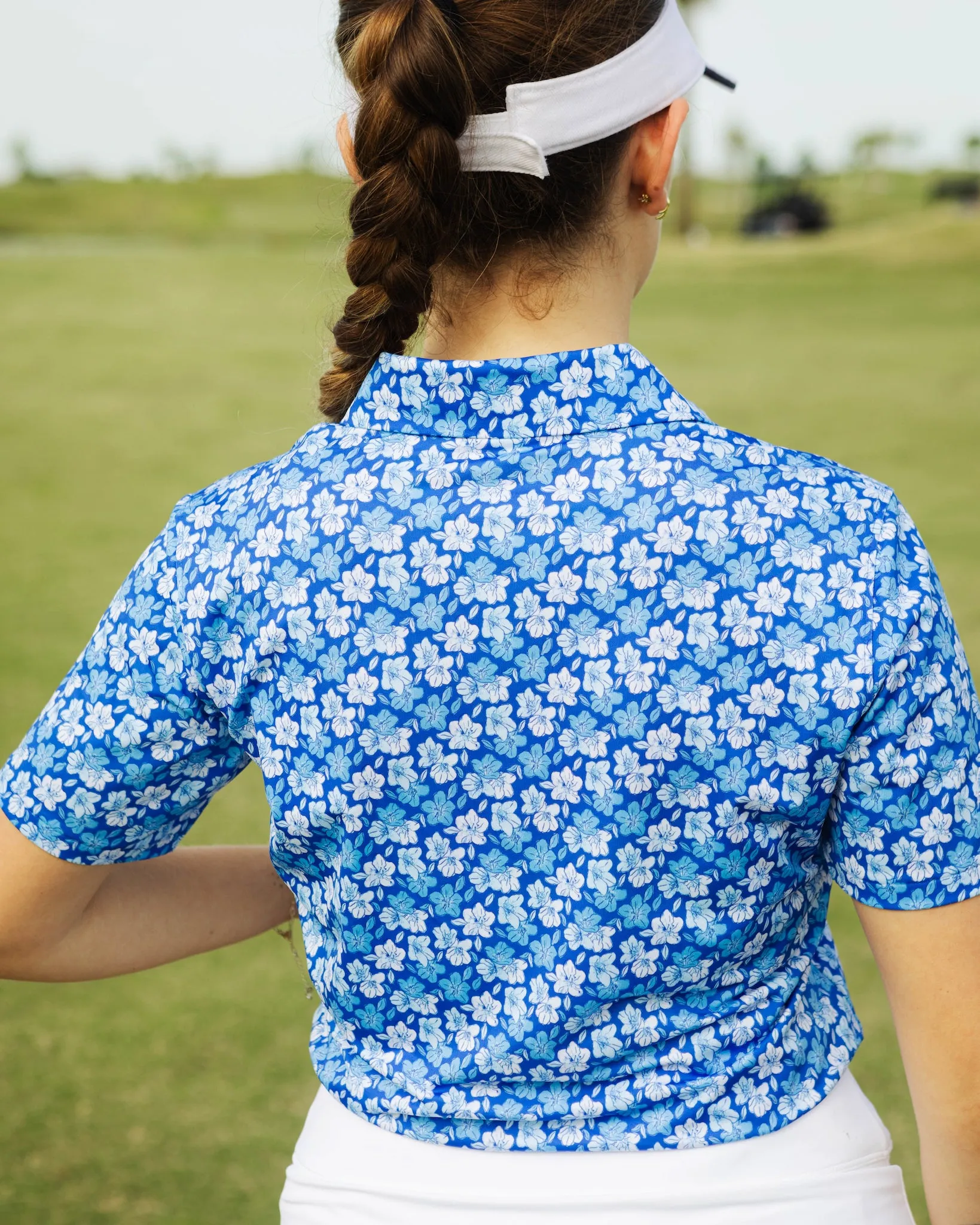 Ladies Blue Azalea Golf Polo Shirt