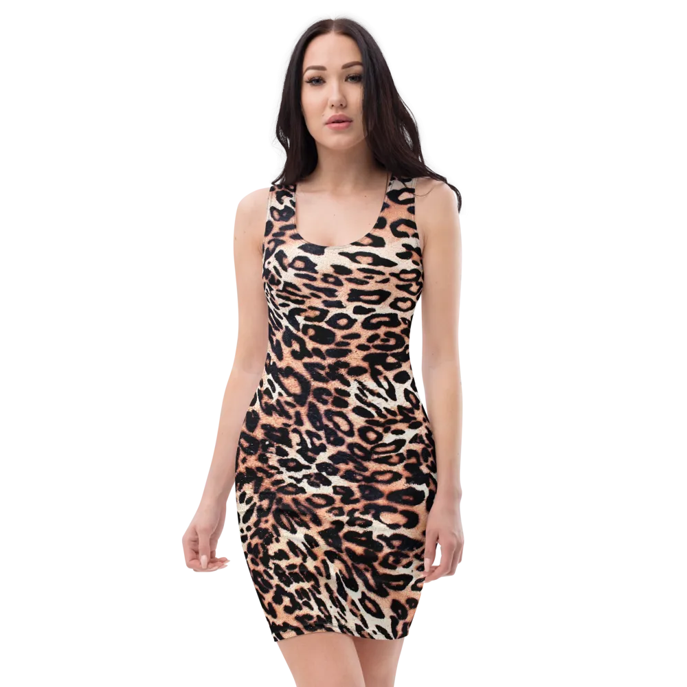 Women's Leopard Pattern Bodycon Dress by HeroicU