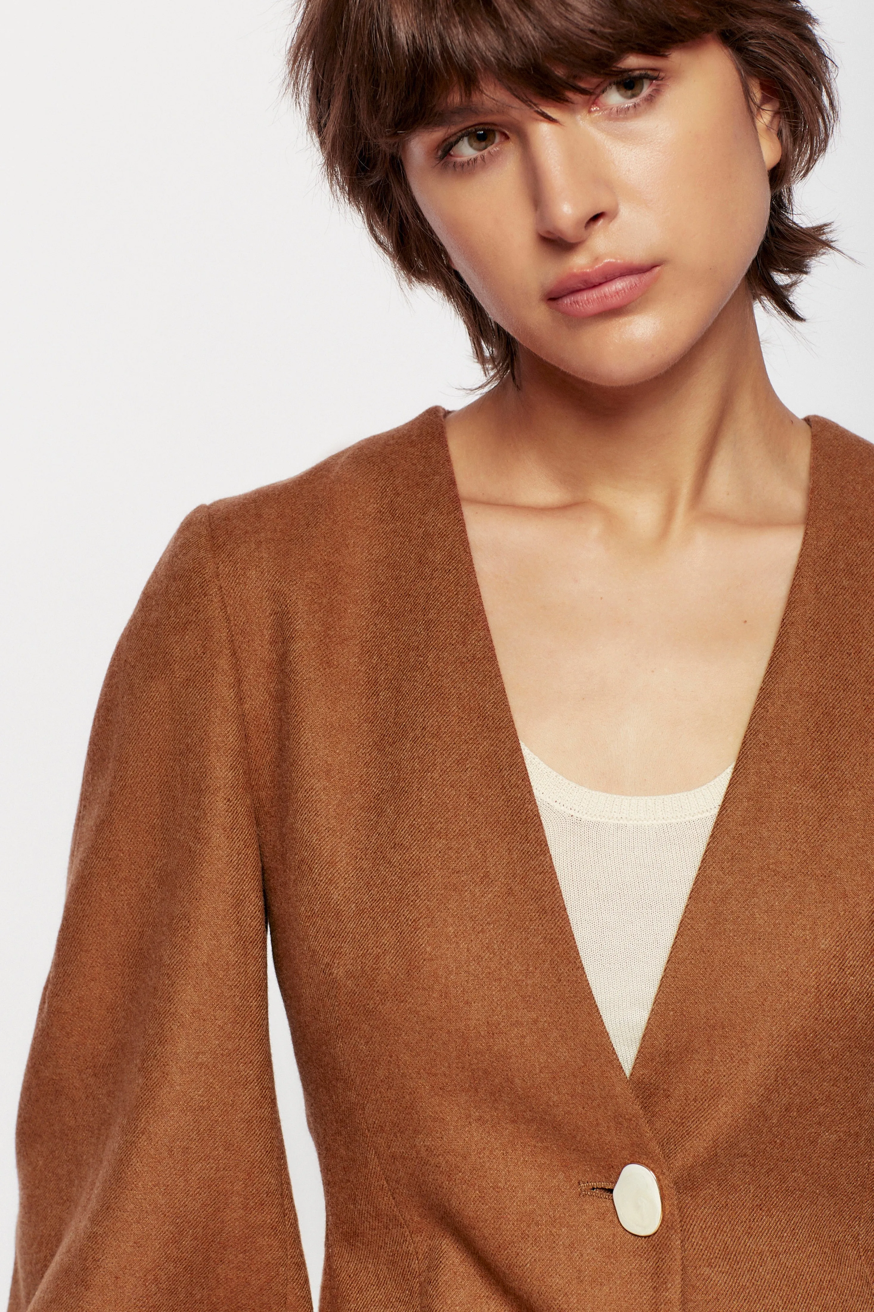 Women's Wool Scarab Sportcoat in Tan