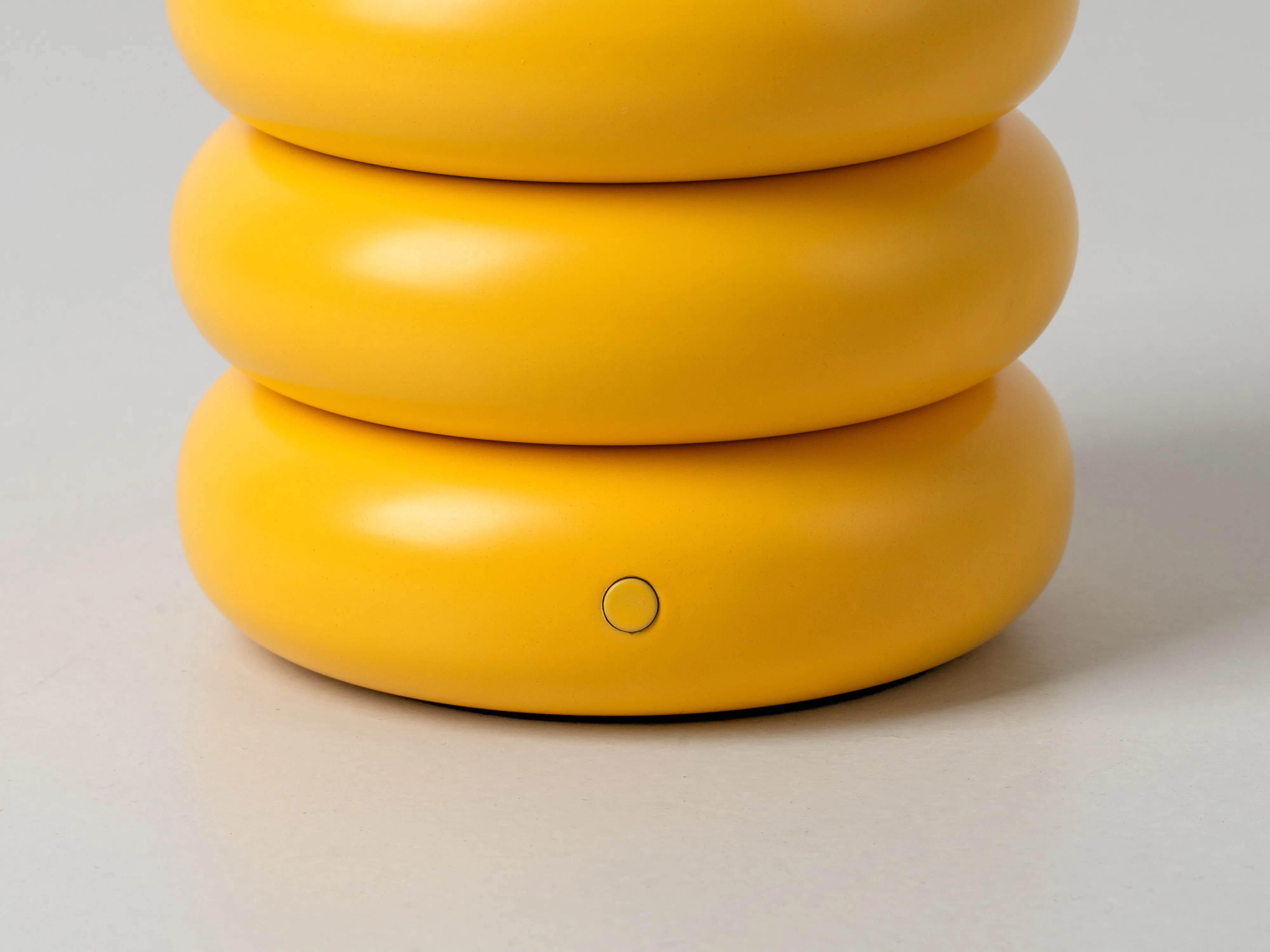 Yolk yellow tube cordless table lamp