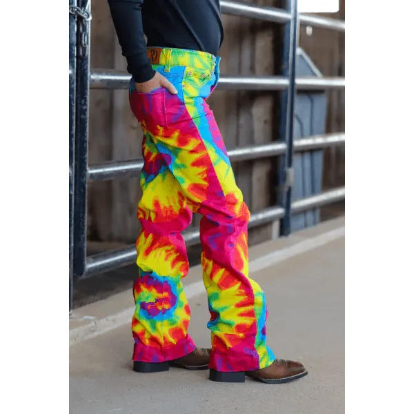 *YOUTH*TIE DYE SIGNATURE TROUSER DENIM