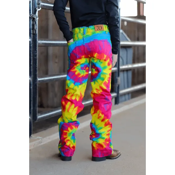 *YOUTH*TIE DYE SIGNATURE TROUSER DENIM