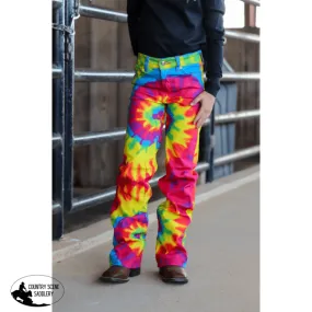 *YOUTH*TIE DYE SIGNATURE TROUSER DENIM