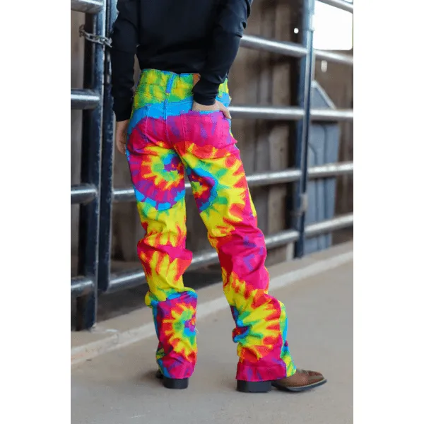 *YOUTH*TIE DYE SIGNATURE TROUSER DENIM